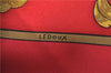 Authentic HERMES Carre 90 Scarf "LOSNVOS" Silk Red Gold J2635