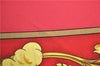 Authentic HERMES Carre 90 Scarf "LOSNVOS" Silk Red Gold J2635