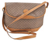Authentic GUCCI Micro GG PVC Leather Shoulder Cross Body Bag Purse Brown J2641