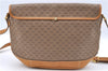 Authentic GUCCI Micro GG PVC Leather Shoulder Cross Body Bag Purse Brown J2641
