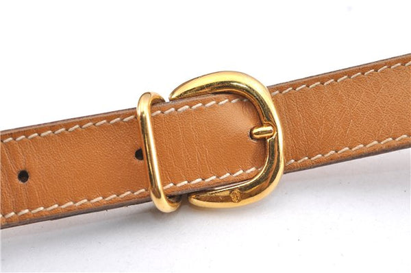 Authentic GUCCI Micro GG PVC Leather Shoulder Cross Body Bag Purse Brown J2641