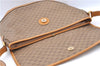 Authentic GUCCI Micro GG PVC Leather Shoulder Cross Body Bag Purse Brown J2641