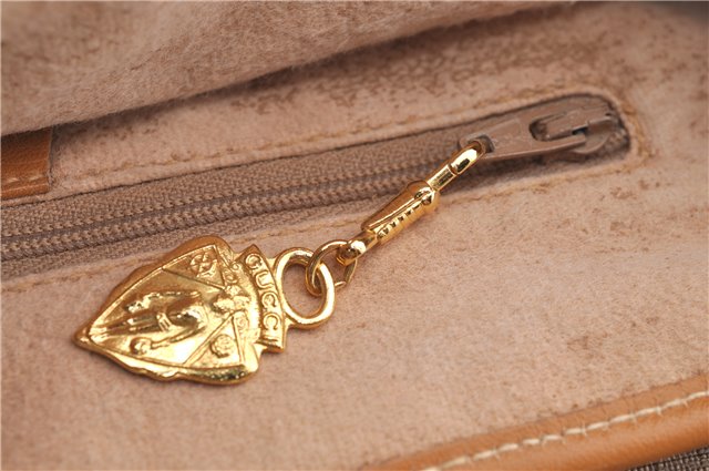 Authentic GUCCI Micro GG PVC Leather Shoulder Cross Body Bag Purse Brown J2641