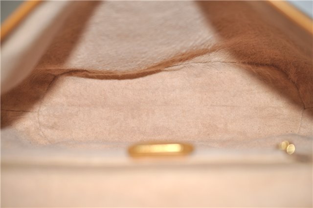 Authentic GUCCI Micro GG PVC Leather Shoulder Cross Body Bag Purse Brown J2641