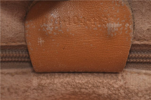 Authentic GUCCI Micro GG PVC Leather Shoulder Cross Body Bag Purse Brown J2641