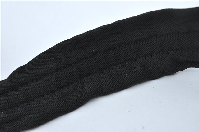 Authentic GUCCI Shoulder Hand Bag Purse Nylon Leather 0013166 Black  J2643