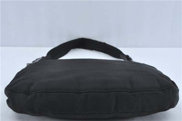 Authentic GUCCI Shoulder Hand Bag Purse Nylon Leather 0013166 Black  J2643