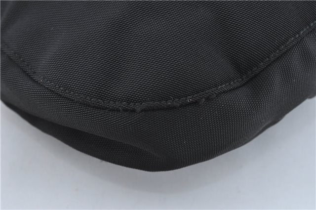 Authentic GUCCI Shoulder Hand Bag Purse Nylon Leather 0013166 Black  J2643