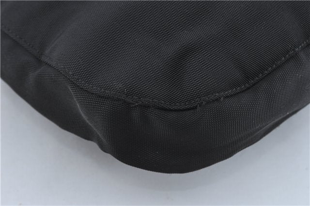 Authentic GUCCI Shoulder Hand Bag Purse Nylon Leather 0013166 Black  J2643