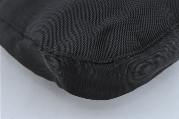 Authentic GUCCI Shoulder Hand Bag Purse Nylon Leather 0013166 Black  J2643