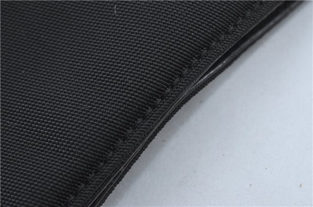 Authentic GUCCI Shoulder Hand Bag Purse Nylon Leather 0013166 Black  J2643