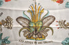 Authentic HERMES Carre 90 Scarf "Les Fetes du Roi Soleil" Silk Yellow  J2647