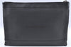 Authentic BALENCIAGA Navy Clip L Clutch Bag Calf Skin 373834 Black J2648