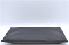 Authentic BALENCIAGA Navy Clip L Clutch Bag Calf Skin 373834 Black J2648