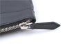 Authentic BALENCIAGA Navy Clip L Clutch Bag Calf Skin 373834 Black J2648