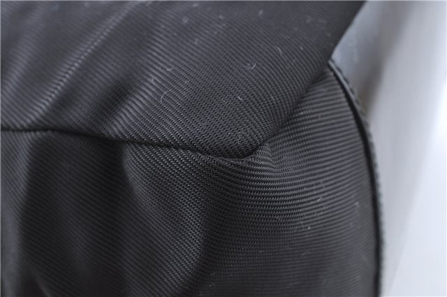 Authentic GUCCI Bamboo Shoulder Hand Bag Nylon Leather Black J2650