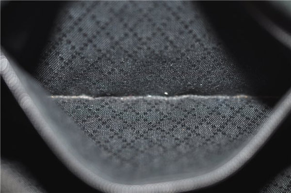 Authentic GUCCI Bamboo Shoulder Hand Bag Nylon Leather Black J2650