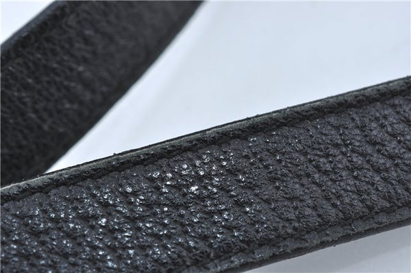 Authentic GUCCI Abbey Shoulder Cross Body Bag GG Canvas Leather Black J2652