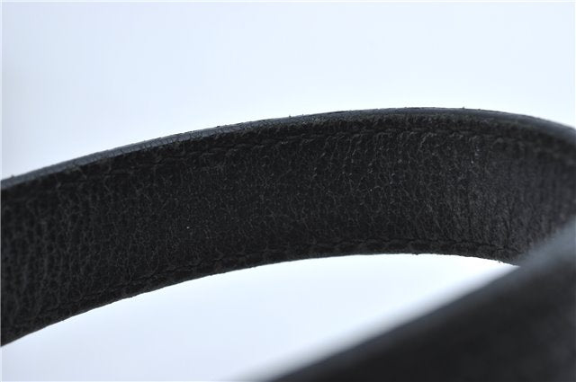 Authentic GUCCI Abbey Shoulder Cross Body Bag GG Canvas Leather Black J2652