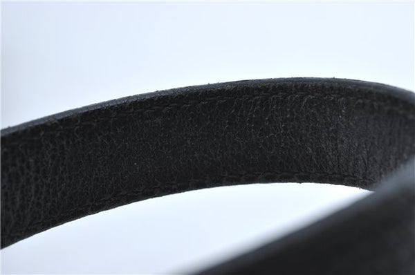 Authentic GUCCI Abbey Shoulder Cross Body Bag GG Canvas Leather Black J2652