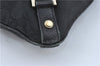 Authentic GUCCI Abbey Shoulder Cross Body Bag GG Canvas Leather Black J2652