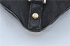 Authentic GUCCI Abbey Shoulder Cross Body Bag GG Canvas Leather Black J2652