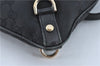 Authentic GUCCI Abbey Shoulder Cross Body Bag GG Canvas Leather Black J2652