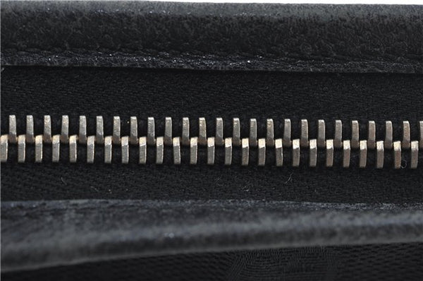 Authentic GUCCI Abbey Shoulder Cross Body Bag GG Canvas Leather Black J2652