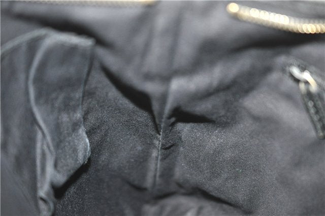 Authentic GUCCI Abbey Shoulder Cross Body Bag GG Canvas Leather Black J2652