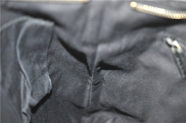 Authentic GUCCI Abbey Shoulder Cross Body Bag GG Canvas Leather Black J2652