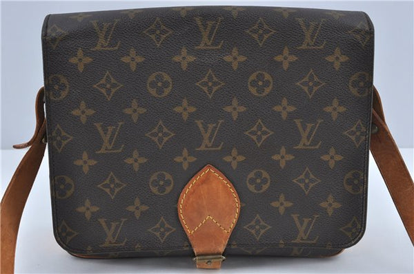 Authentic Louis Vuitton Monogram Cartouchiere GM M51252 Shoulder Cross Bag J2654