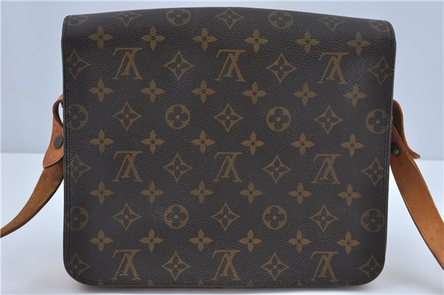 Authentic Louis Vuitton Monogram Cartouchiere GM M51252 Shoulder Cross Bag J2654