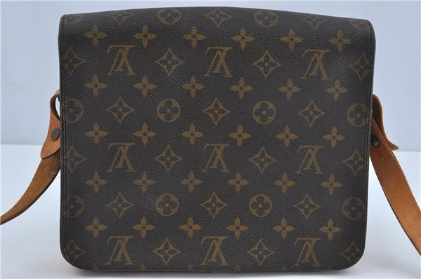 Authentic Louis Vuitton Monogram Cartouchiere GM M51252 Shoulder Cross Bag J2654