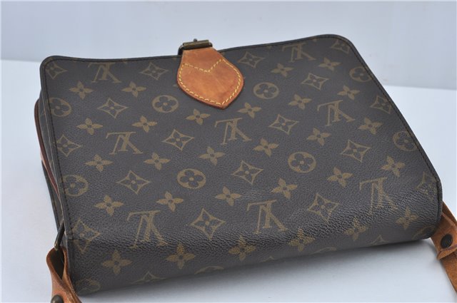Authentic Louis Vuitton Monogram Cartouchiere GM M51252 Shoulder Cross Bag J2654