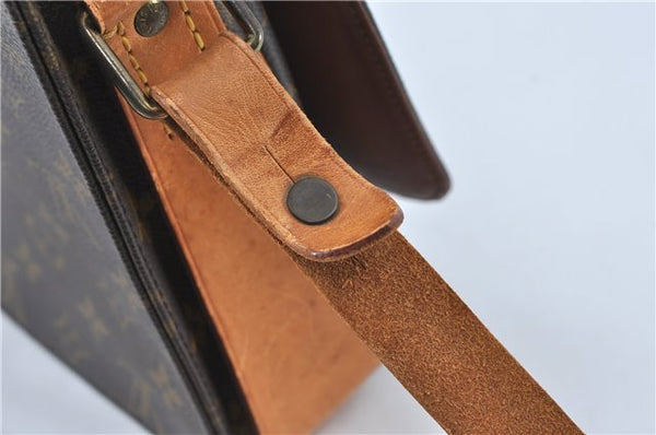 Authentic Louis Vuitton Monogram Cartouchiere GM M51252 Shoulder Cross Bag J2654