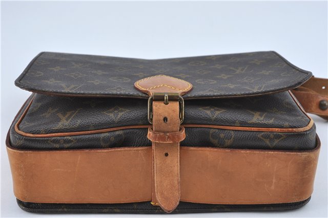 Authentic Louis Vuitton Monogram Cartouchiere GM M51252 Shoulder Cross Bag J2654