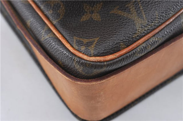 Authentic Louis Vuitton Monogram Cartouchiere GM M51252 Shoulder Cross Bag J2654