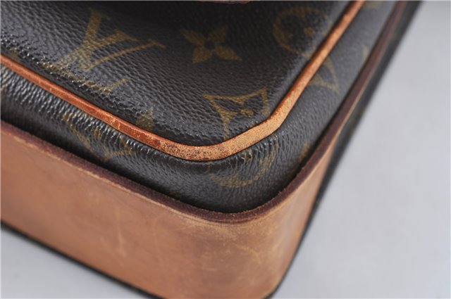 Authentic Louis Vuitton Monogram Cartouchiere GM M51252 Shoulder Cross Bag J2654