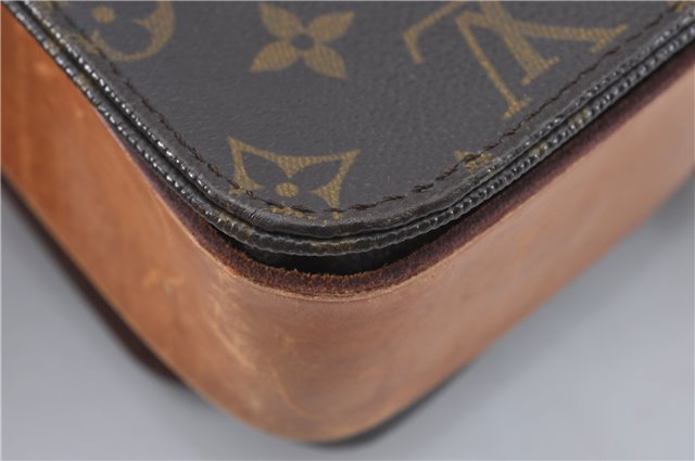 Authentic Louis Vuitton Monogram Cartouchiere GM M51252 Shoulder Cross Bag J2654