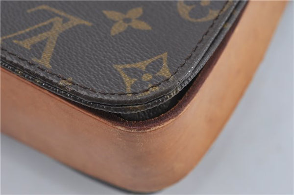 Authentic Louis Vuitton Monogram Cartouchiere GM M51252 Shoulder Cross Bag J2654