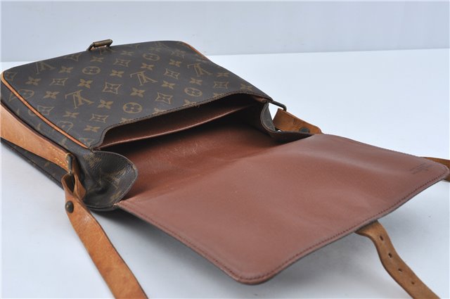 Authentic Louis Vuitton Monogram Cartouchiere GM M51252 Shoulder Cross Bag J2654