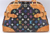Authentic Louis Vuitton Monogram Multicolor Claudia Hand Bag M40194 Black  J2660