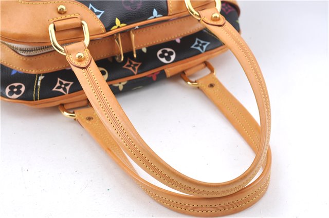 Authentic Louis Vuitton Monogram Multicolor Claudia Hand Bag M40194 Black  J2660