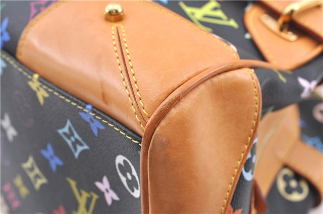 Authentic Louis Vuitton Monogram Multicolor Claudia Hand Bag M40194 Black  J2660