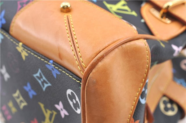 Authentic Louis Vuitton Monogram Multicolor Claudia Hand Bag M40194 Black  J2660