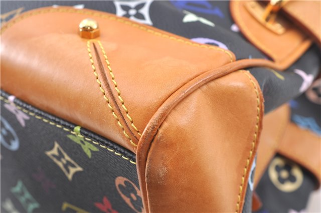 Authentic Louis Vuitton Monogram Multicolor Claudia Hand Bag M40194 Black  J2660