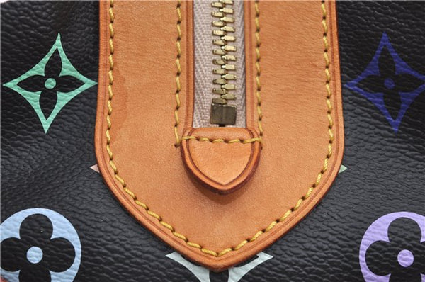 Authentic Louis Vuitton Monogram Multicolor Claudia Hand Bag M40194 Black  J2660