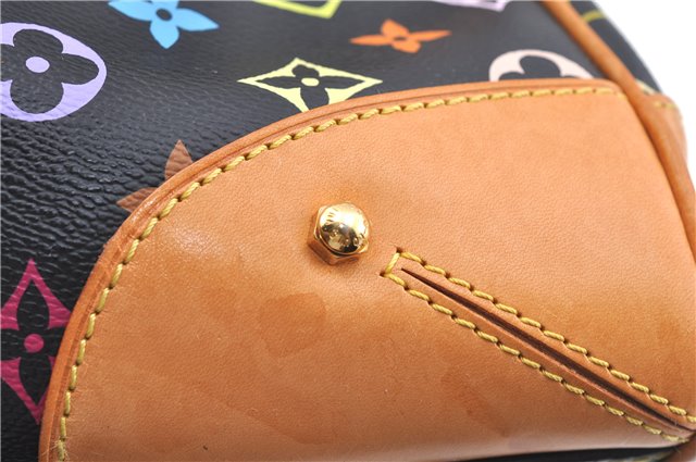 Authentic Louis Vuitton Monogram Multicolor Claudia Hand Bag M40194 Black  J2660