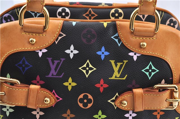 Authentic Louis Vuitton Monogram Multicolor Claudia Hand Bag M40194 Black  J2660