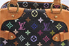 Authentic Louis Vuitton Monogram Multicolor Claudia Hand Bag M40194 Black  J2660